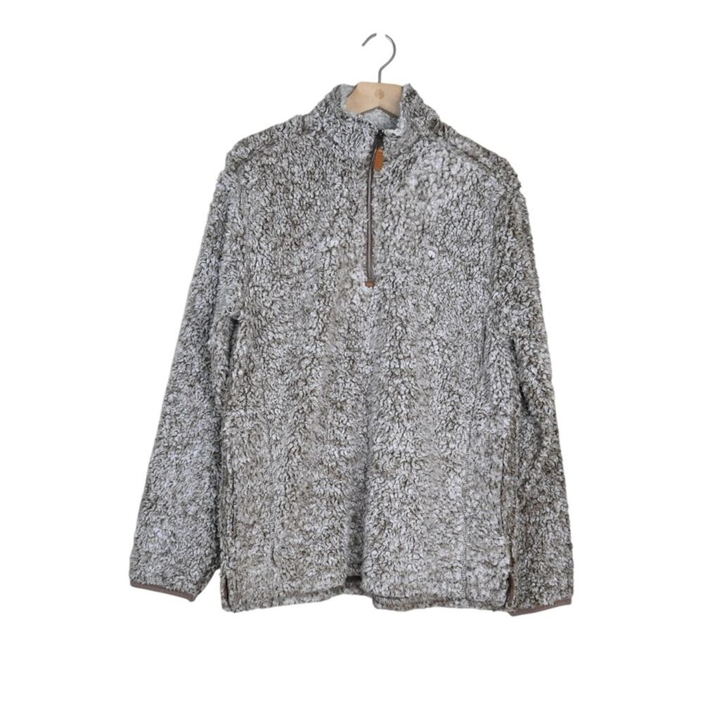 Southern Shirt Womens M Plush Sherpa Pile 1/4 Zip Pullover